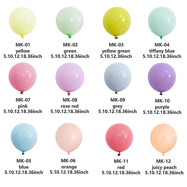 Πώς να καθορίσετε τις αποχρώσεις Macaron Latex Balloon σε μικτές συσκευασίες