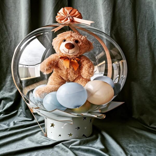 Μπαλόνι Bobo με παιχνίδι κουνελάκι