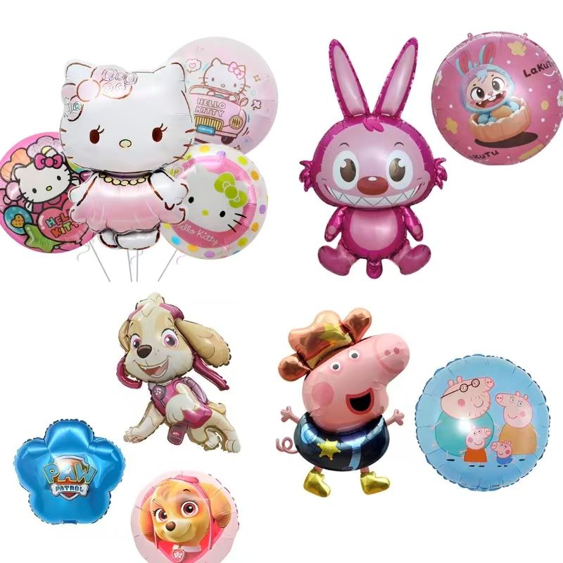 Μπαλόνια με τυπωμένο φύλλο κινουμένων σχεδίων