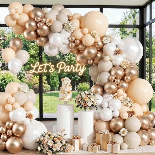 Champagne Balloon Arch