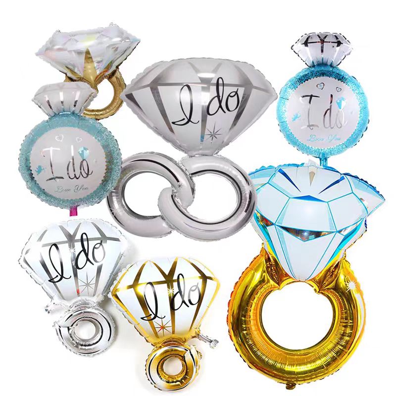 Μπαλόνι από αλουμινόχαρτο δαχτυλίδι αρραβώνων