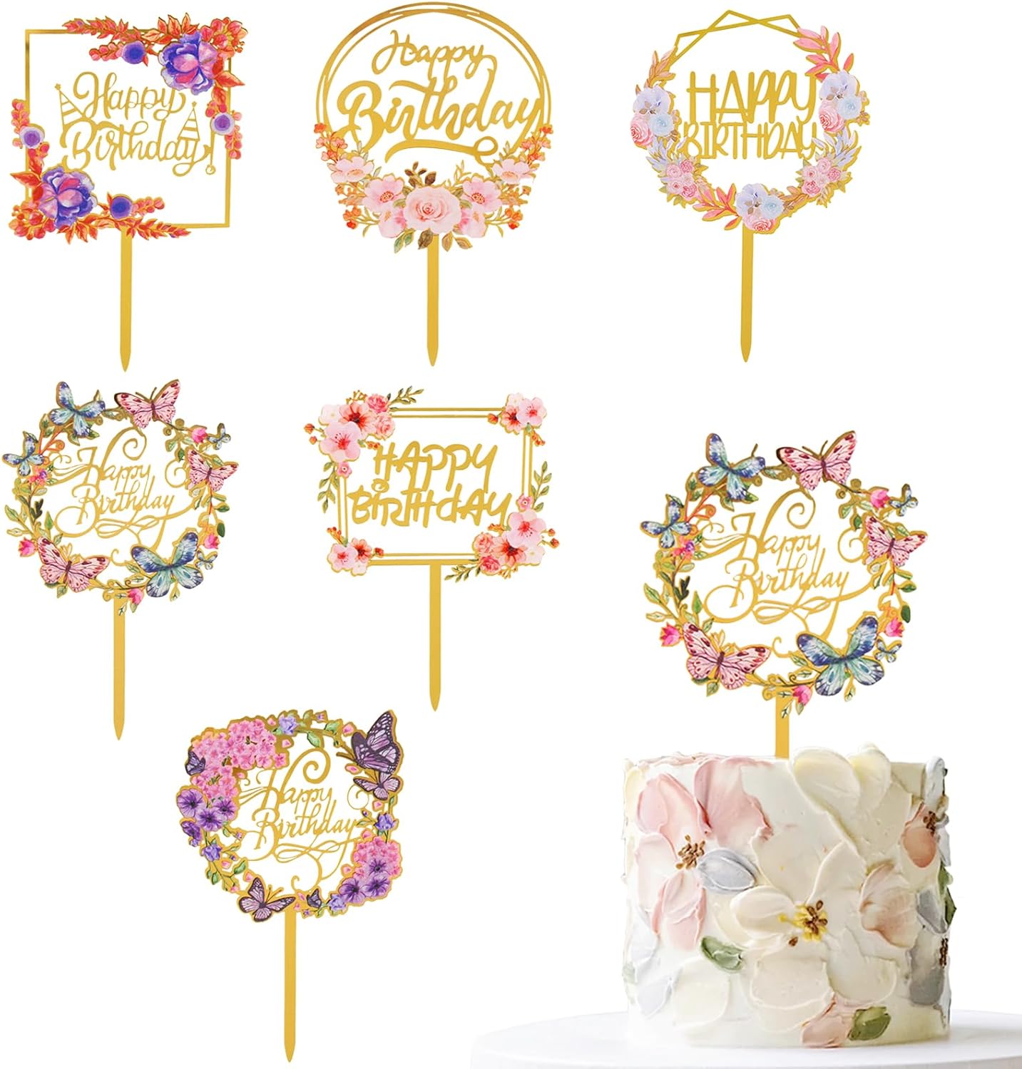 Happy Birthday Cake Toppers