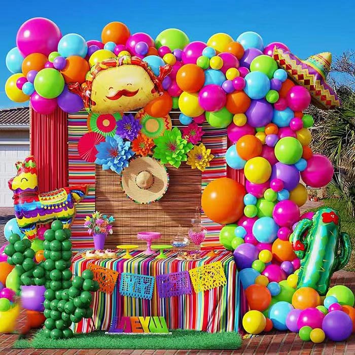 Μεξικάνικο μπαλόνι Fiesta Arch Garland Kit
