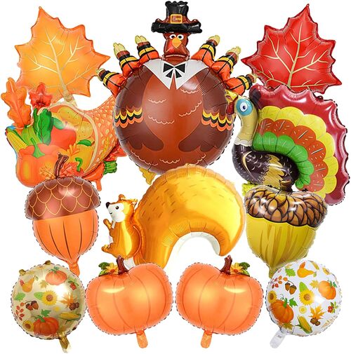 Μπαλόνια από αλουμινόχαρτο για την Ημέρα των Ευχαριστιών